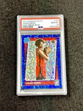 2021 Donruss Optic JALEN GREEN Rated Rookie Fast Break Blue RC#/50 PSA 10-POP 12
