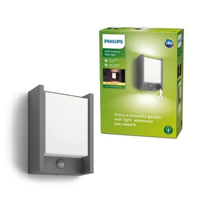 Philips myGarden Arbour LED Außenwandlaterne mit Bewegungsmelder, anthrazit 