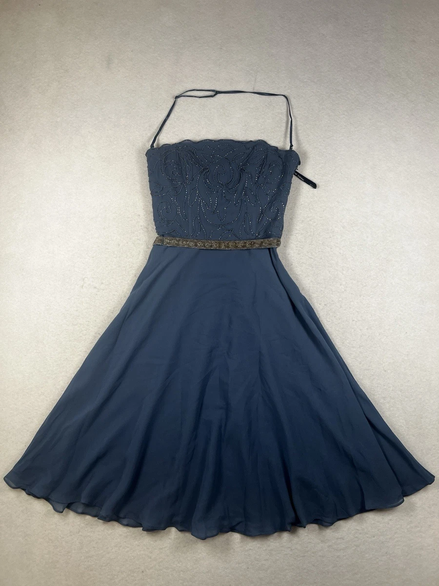 blue betsey johnson halter dress Dresses for Women for sale 3/4 pants Hand wash Size:UK Size 18 Napoli Slim Fit Black