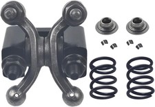 Shaft Rocker Arm Set w Black For 212cc Non Hemi, Race retainers  26lb Race Spri