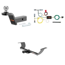 CURT Class 3 Tow Package Trailer Hitch, Wiring, Ball Mount - 13236, 56235, 45152