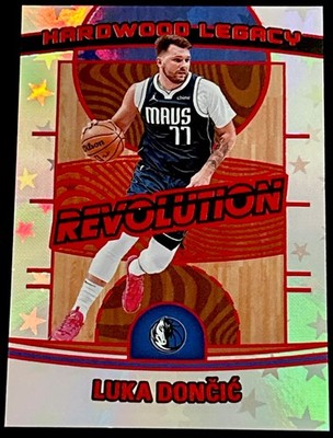 2024-25 Panini Revolution - Luka Dončić #1 Hardwood Legacy Red Astro /299 Dallas