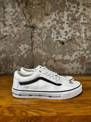 SEHR SELTENER VANS OLD SKOOL TRAVIS BARKER WEISS GEBÜHREN BEZAHLT 11US 44,5 BLINK 182