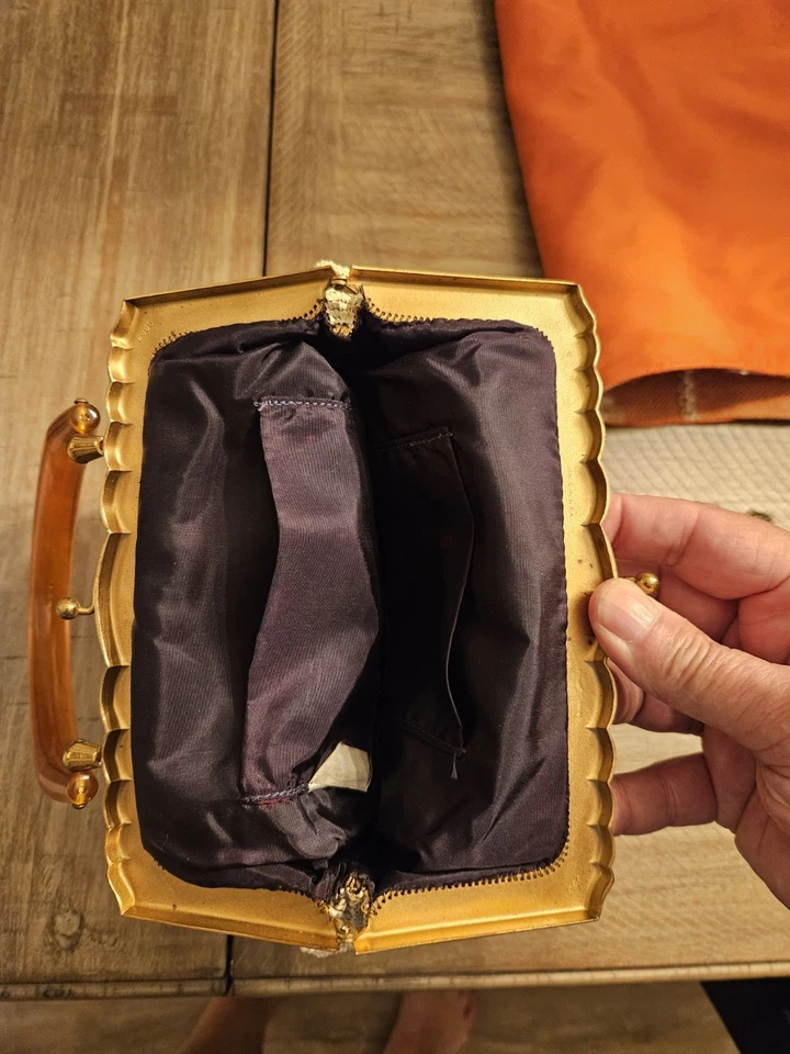 Cartera Whiting & Davis Art Deco Malla Esmaltada Años 20 De Colección Foto 3 de 3