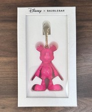 Disney x Baublebar Mickey Mouse Hot Pink Bag Purse Charm Keychain NIB
