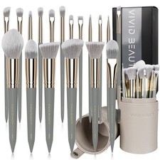 Makeup Brush Set, 18 Pcs Make up Brushes for Face and Eye with Travel Case  821