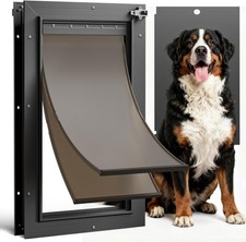 All Aluminum XL Dog Door for Exterior Door, Extra Large Dog Door