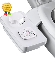 Bidet Attachment Non Electric Cold Water Toilet Seat Dual Nozzle PressureControl