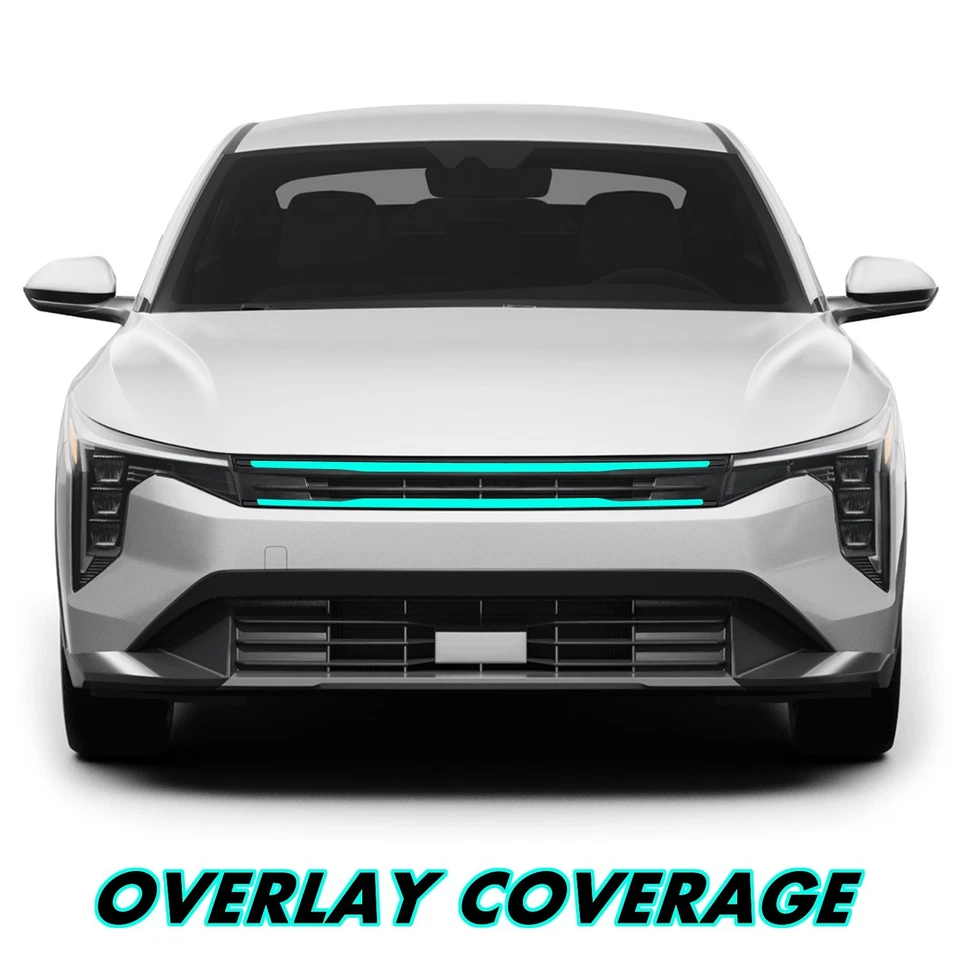 Vinilo apagón eliminación de cromo para moldura de parrilla Kia K4 2025+ Foto 2 de 4