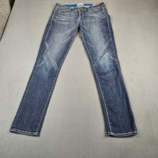 Paige Jimmy Jimmy Skinny Jeans Womens Blue Distressed Stretch Denim USA Made