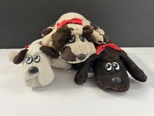 Pound Puppy plush Tonka lot of 3 Stuffed animals Vintage 8 inch dogs