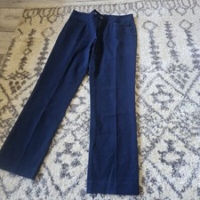 Chaps Dress Pants Women's Size 4 Petite Navy Blue Stretch Summer Spring At
