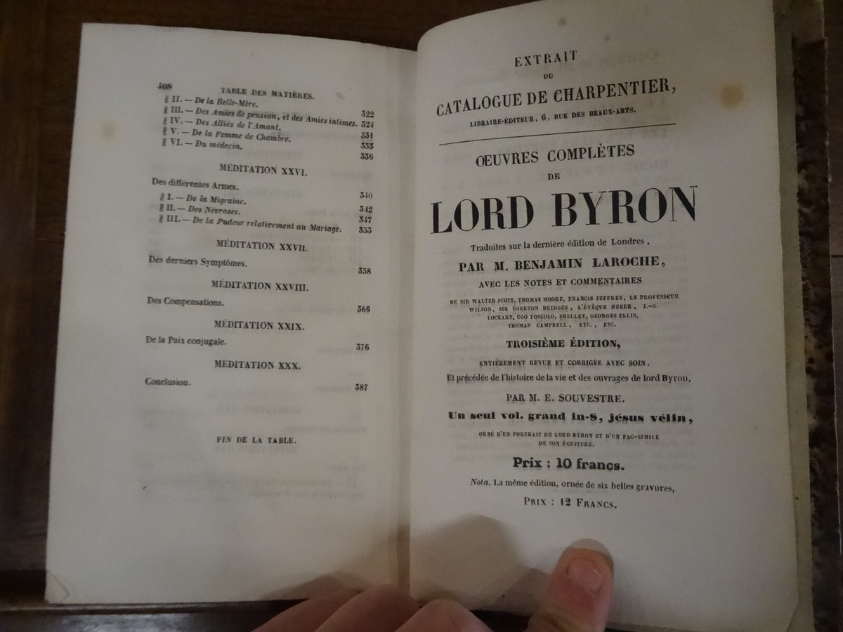 Livre Ancien : Physiologie Du Mariage Par Balzac (1838) - Édition Originale Charpentier - Reliure époque