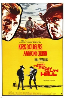 KIRK DOUGLAS ANTHONY QUINN movie poster LAST TRAIN FROM GUN HILL 20x30 cool