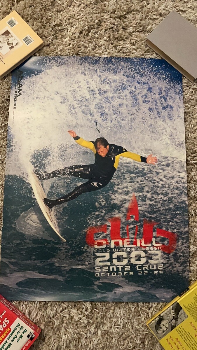 O'Neill Santa Cruz Cold Water Classic Surf Contest Poster 2003