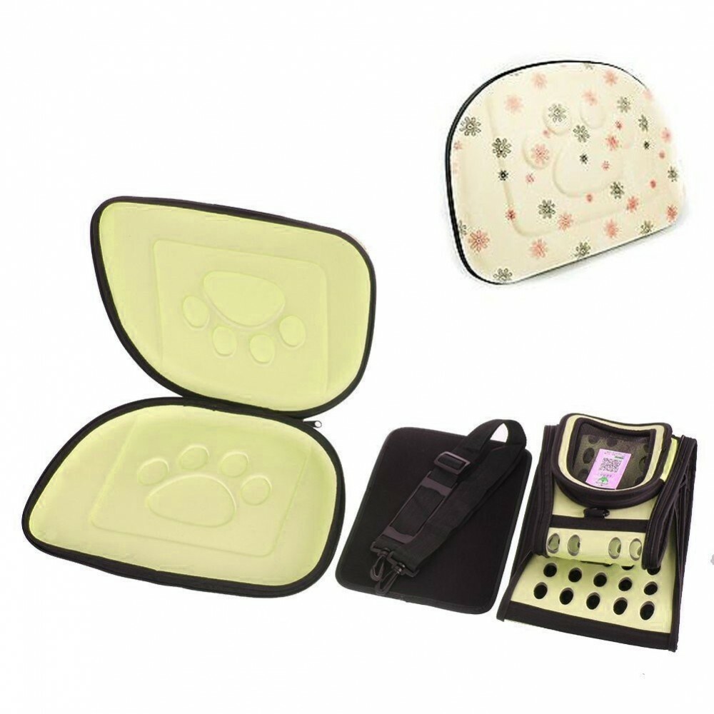 Cage de transport anti-stress pour petits chiens et chats avec boucle de sécurité