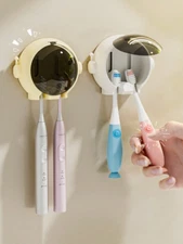 1pc Astronaut Toothbrush Holder - No-Drill Wall-Mounted Electric Organizer-NEW