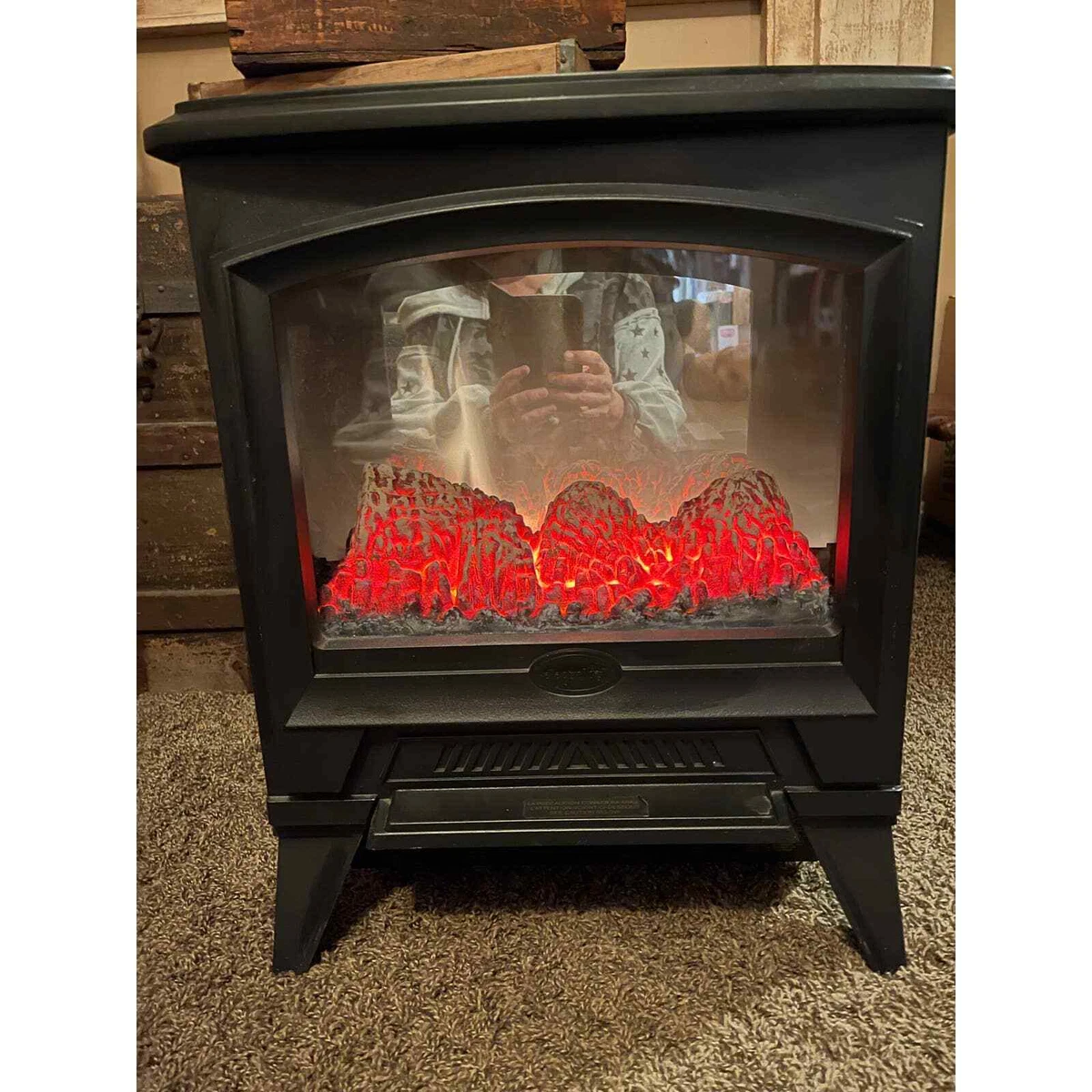 Dimplex Electralog 400 Sq. Electric Fireplace Stove Heater Compact Space  Heater | eBay