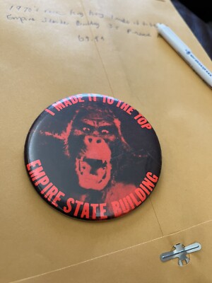 吉岡耕ニ　油彩empire state Bd 1970s king Kong I made it to the top Empire State building 3.5