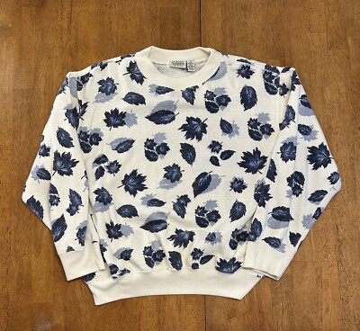Women s Vintage Floral Crewneck Sweatshirt XL Classic Elements 90s