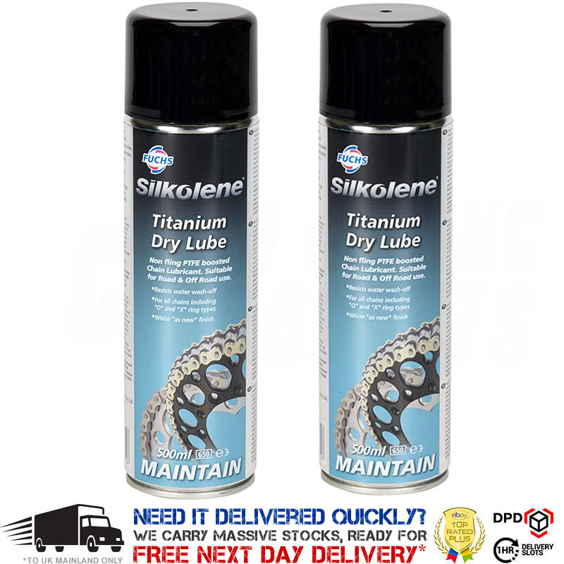 Silkolene Titanium Dry Lube Motorcycle Bike Chain Lube PTFE 500ml