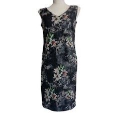 Ladies Summer Bodycon Floral Midi HMK Evening Wedding Womens Dress Size 10-12-16