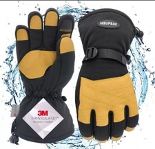 Men's Winter Ski Gloves Waterproof Cold Weather Gloves Medium Size
