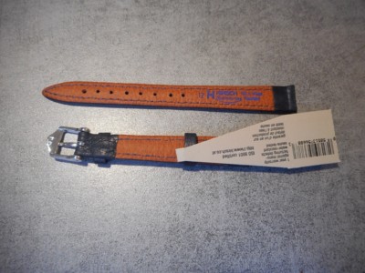 Bracelet De Montre Hirsch Submarine Neuf Marron - Taille 12, Cuir, 2 Pièces, Avec étiquettes
