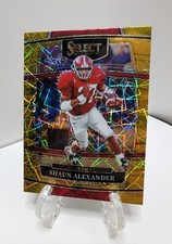 2022 Panini Select Draft Picks Shaun Alexander Gold Lazer Prizm #74