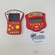 2 Handheld Poker Electronic LCD Travel Games Poker and 3 in 1 Poker