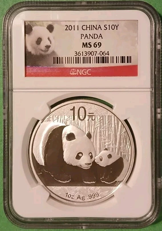 Chinese Panda MS 69 Graded 2011 Silver Bullion Coins for sale | eBay