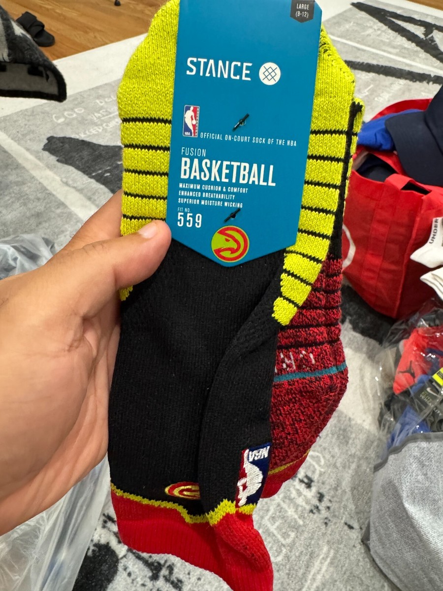 Stance NBA Atlanta Hawks Socks Men's Size Large 9-12