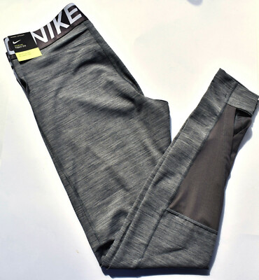 NIKE PRO SPORT RUNNING SIZE L GRAU PINK LEGGINGS Training Gym Tights  Laufhose