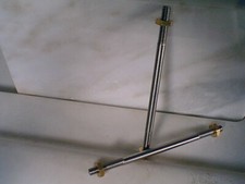 1/24 Aristocraft PR-21 2 3/4" steel slot car axles w. brass jamnuts NOS TWO PAIR