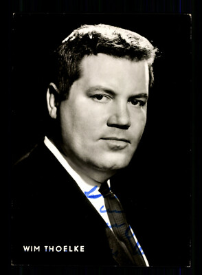 Wim Thoelke Autogrammkarte Original Signiert + F 9740