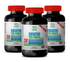 Extreme Muscle Growth Creatine Tri-Phase 3X 5000mg Super Pills Deal 3 Bottle