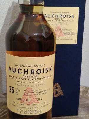 Auchroisk 25 year old Cask Strength -  Limited Edition 2016 - Limitierte Auflage