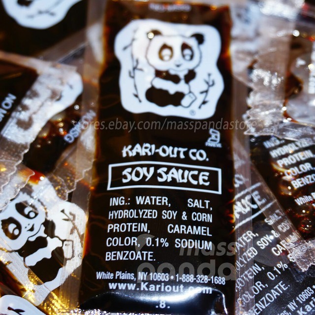 KariOut Chinese Soy Sauce, 8g Restaurant Portion Packets, Individually