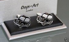 Novelty Mens Cufflinks - London Taxi Black Cab design 