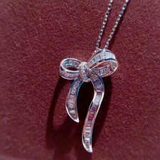 Fashion Women Cubic Zircon Wedding Necklace P...