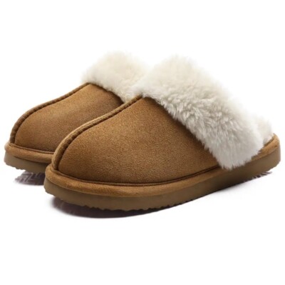 Ugh Fluffy Fur Slippers for Women Winter Warm Home Slippers