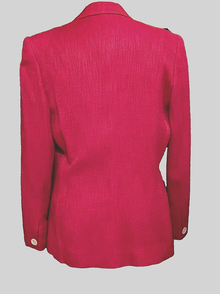 Blazer Chaqueta Rosa Vintage Evan Picone Damas Talla 10 Doble Pecho USA UNION Foto 2 de 4