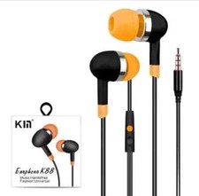 Wired Headphones Earphones for Phones Tablets In Ear Deep Bass 3.5mm AUX Jack