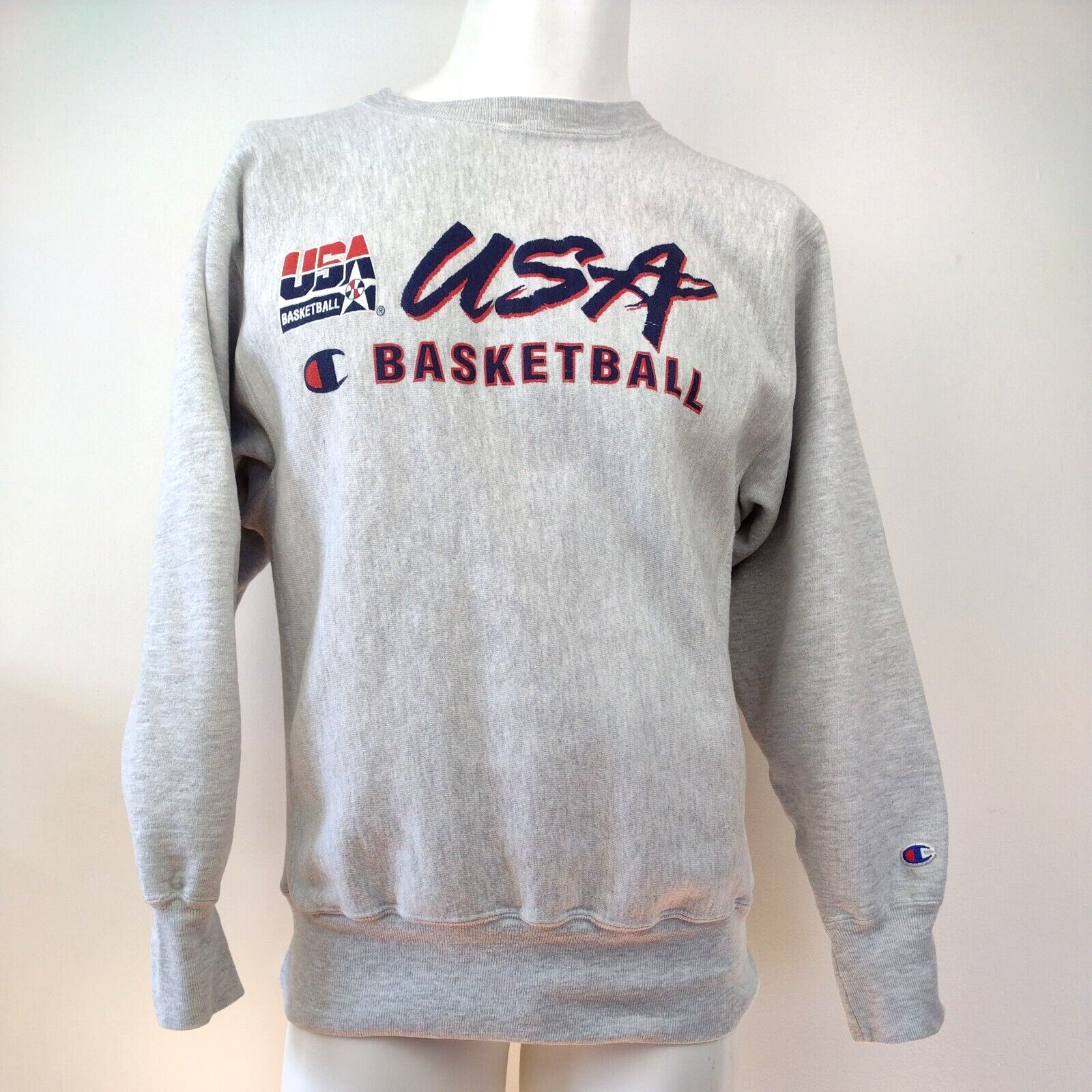 Vintage Champion Reverse Weave Sweatshirt USA Basketball Dream 
