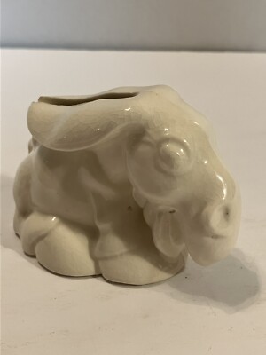 Vintage Listerine Shaving Cream Promo Razor Blade Bank Ceramic Donkey Mule