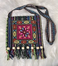Women  s Embroidered Cross Body Bag