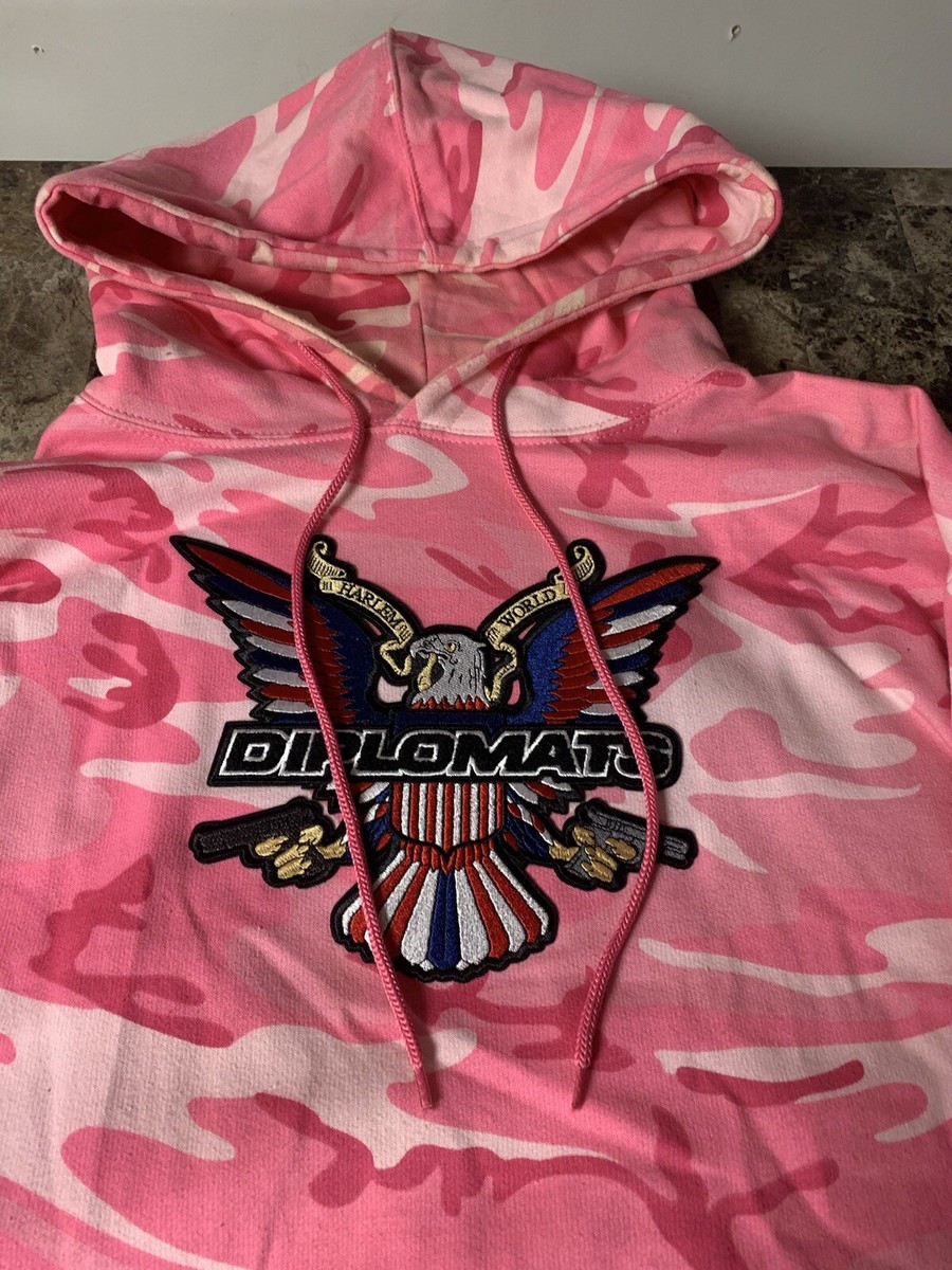 Dipset Diplomats Hoodie 2XL Pink Camouflage