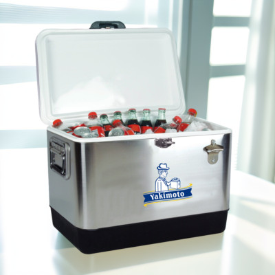 High-end daily use Yakimoto 54Qt Retro Stainless Steel Cooler,Portable Ice Chest