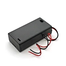 2 AA DIY Battery Holder Case Box 3V w/Power Switch & Bare Wire End USA sh/sold