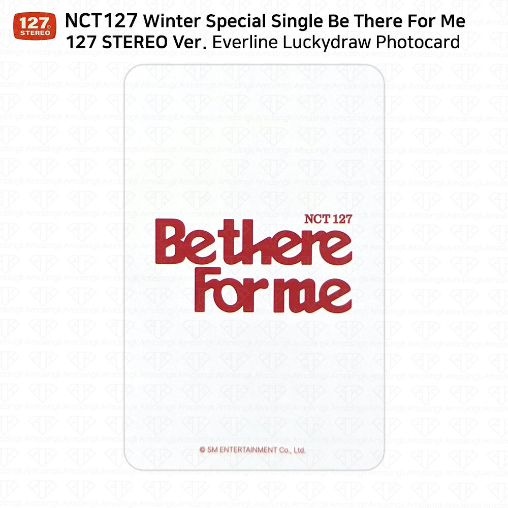 NCT 127 Winter Special Single Be There For Me Lucky Draw Photocard